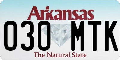 AR license plate 030MTK