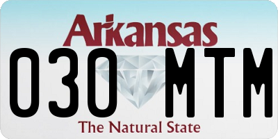 AR license plate 030MTM