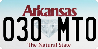 AR license plate 030MTO