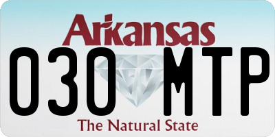 AR license plate 030MTP