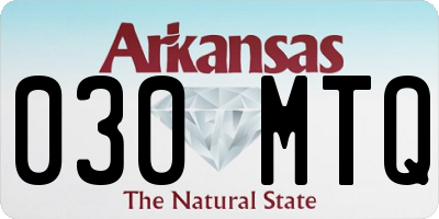 AR license plate 030MTQ