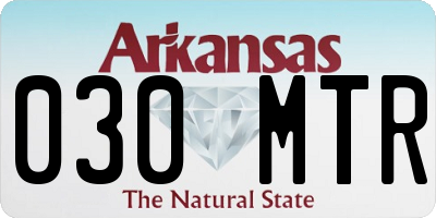 AR license plate 030MTR