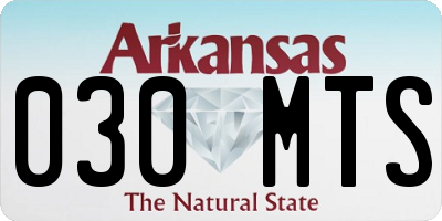AR license plate 030MTS