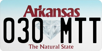 AR license plate 030MTT