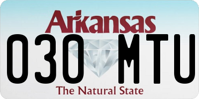 AR license plate 030MTU