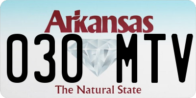 AR license plate 030MTV