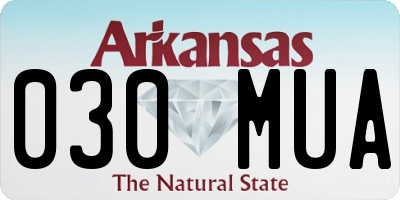 AR license plate 030MUA