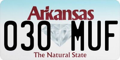 AR license plate 030MUF