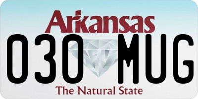 AR license plate 030MUG