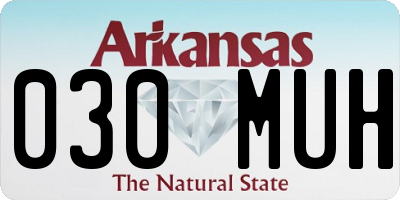 AR license plate 030MUH