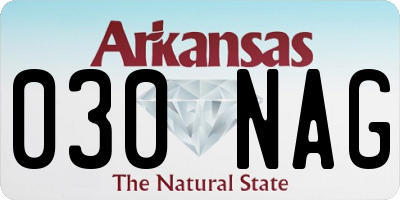 AR license plate 030NAG