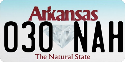 AR license plate 030NAH