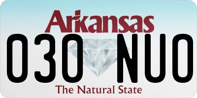 AR license plate 030NUO