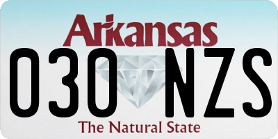 AR license plate 030NZS