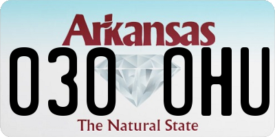 AR license plate 030OHU