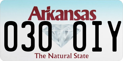 AR license plate 030OIY