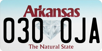 AR license plate 030OJA