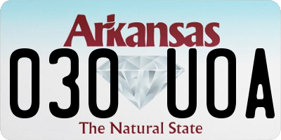 AR license plate 030UOA