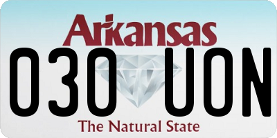 AR license plate 030UON