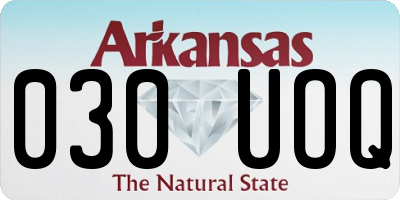 AR license plate 030UOQ