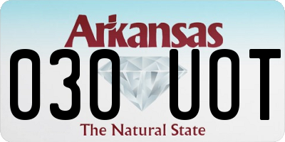 AR license plate 030UOT