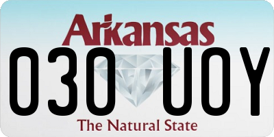 AR license plate 030UOY
