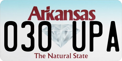 AR license plate 030UPA