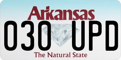 AR license plate 030UPD