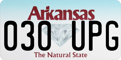 AR license plate 030UPG