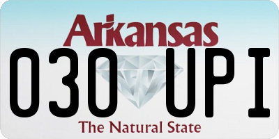AR license plate 030UPI