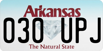 AR license plate 030UPJ
