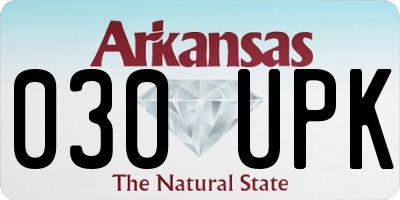 AR license plate 030UPK