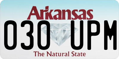 AR license plate 030UPM