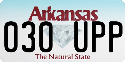 AR license plate 030UPP