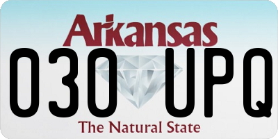 AR license plate 030UPQ