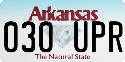 AR license plate 030UPR