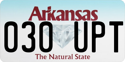 AR license plate 030UPT