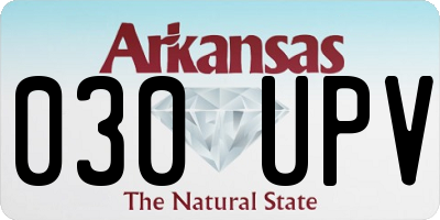 AR license plate 030UPV