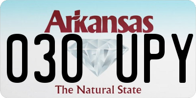 AR license plate 030UPY