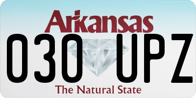 AR license plate 030UPZ