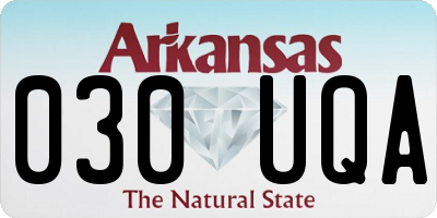 AR license plate 030UQA