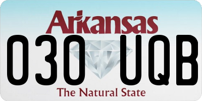 AR license plate 030UQB