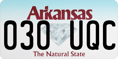 AR license plate 030UQC