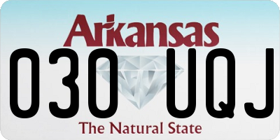 AR license plate 030UQJ
