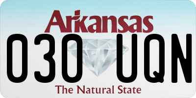 AR license plate 030UQN