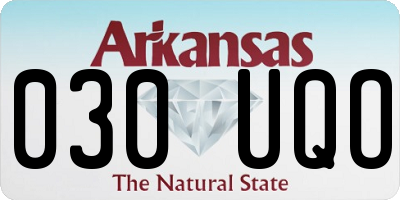 AR license plate 030UQO