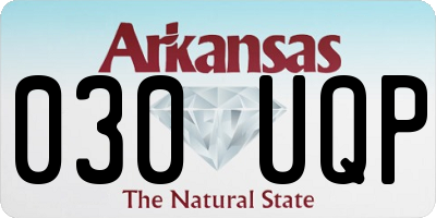 AR license plate 030UQP