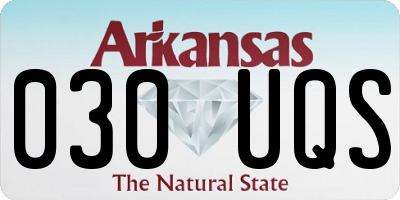 AR license plate 030UQS