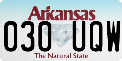 AR license plate 030UQW