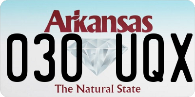 AR license plate 030UQX